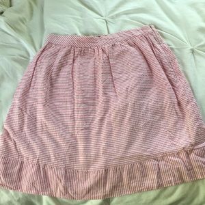 Pink Seersucker Size 0 Skirt